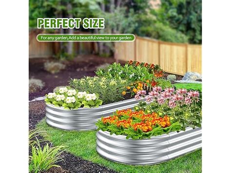 1 ft metal box|2 Pcs 8 x 3 x 1 FT Galvanized Steel Raised Garden .